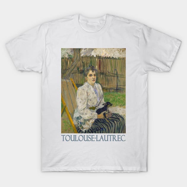 Lady with a Dog by Henri de Toulouse-Lautrec T-Shirt by Naves